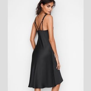 luxe satin midi slip